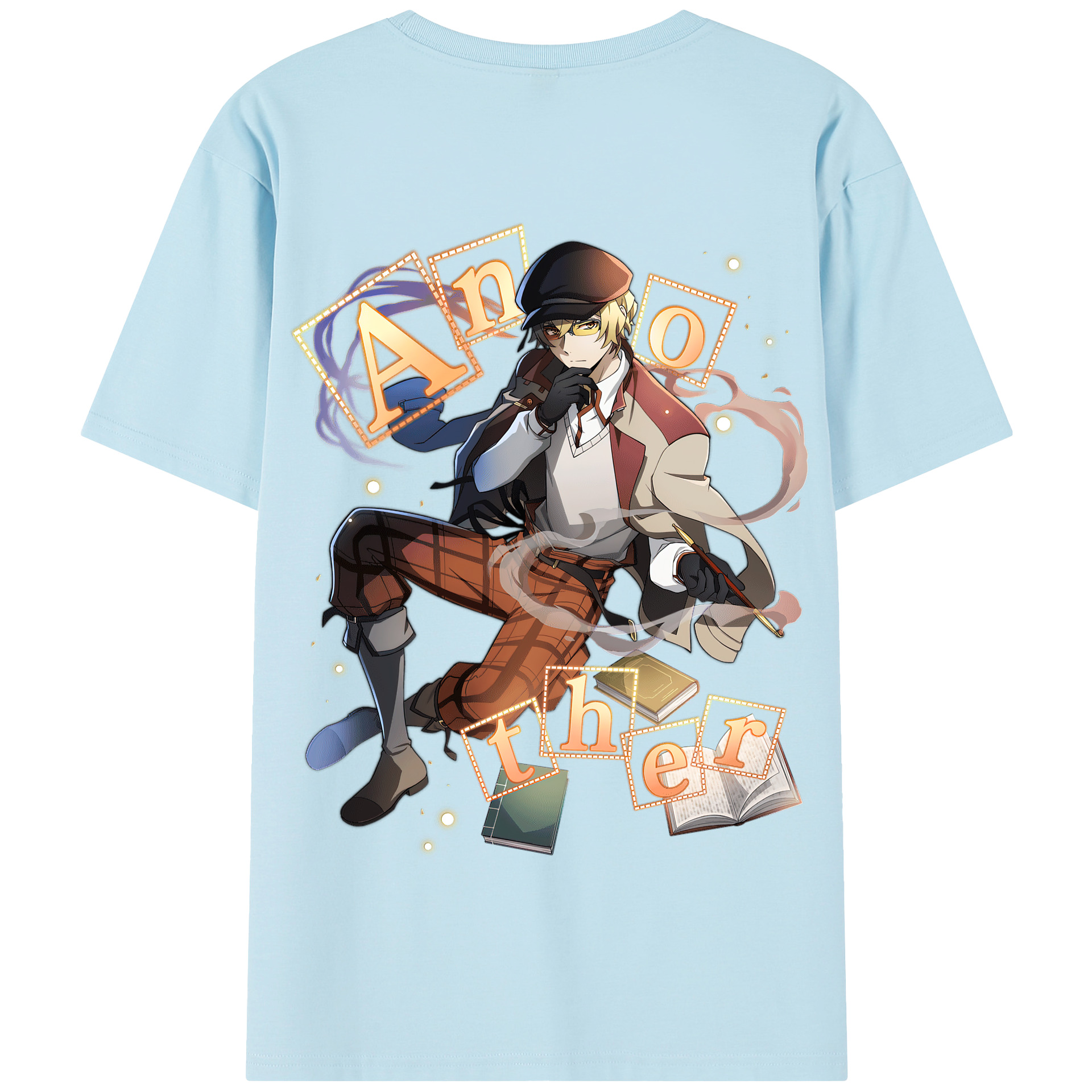 （画像用） 文豪ストレイドッグス Bungo Stray Dogs 綿100％半袖Tシャツ（背面プリント）